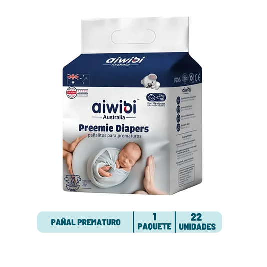 Pañal Aiwibi Prematuro - 22 unidades