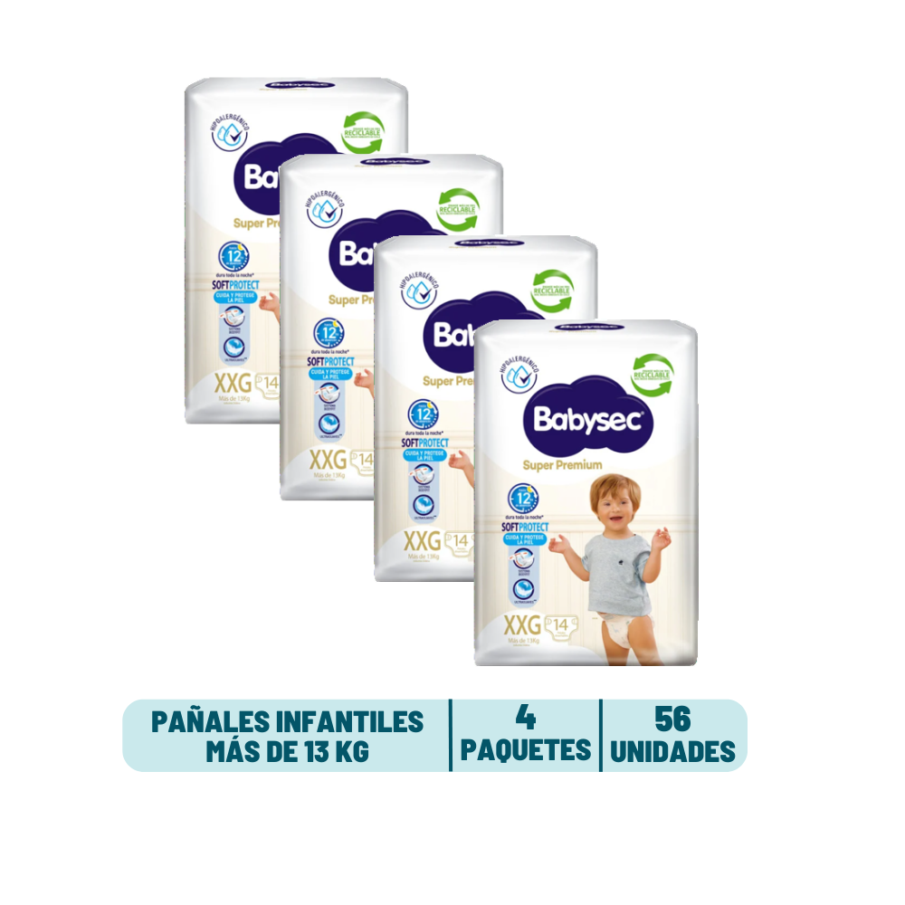 Pack Quincenal - Pañal Babysec Super Premium