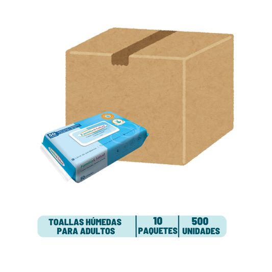 Pack 10 Toallas Húmedas Familia y Salud - 500 unidades